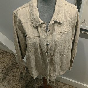 Studio Works Jackets & Coats - Tan Lightweight Jean Jacket Studio Works Jackets & Coats - Tan Lightweight Jean Jacket